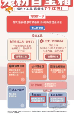 华夏基金宠粉6个现金红包可抽，多号可多撸