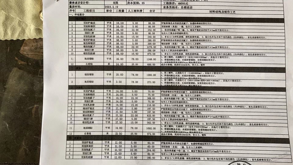 给父母买的房子准备装修，装修的水太深，吧友帮忙看看报价有坑吗？