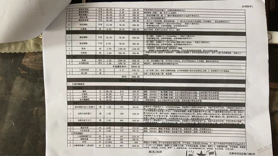 给父母买的房子准备装修，装修的水太深，吧友帮忙看看报价有坑吗？