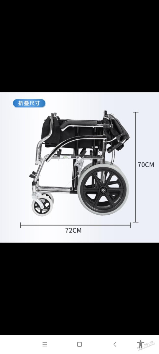 问下有车的吧友，后备箱能放高90厘米的轮椅吗？