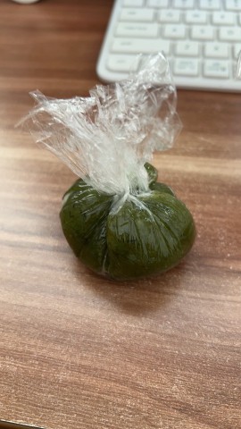 邮储换的青团到了，味道还不错啊