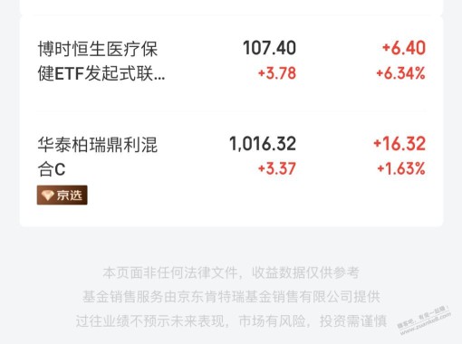 狗东之前为了小金库支付券和京豆买的基金竟然还都赚了，狗东眼光这么好？